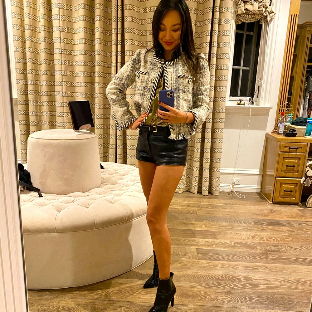 White black jacket